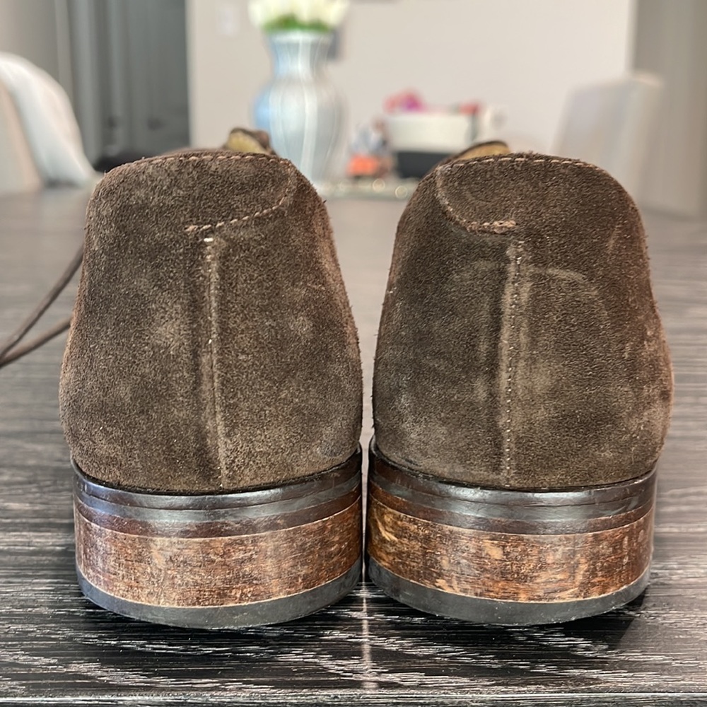 POLO RALPH LAUREN SUEDE CAP TOE SHOES SIZE 8 1/2D - Picture 8 of 8